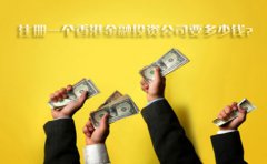 注冊(cè)一個(gè)香港金融投資公司要多少錢？