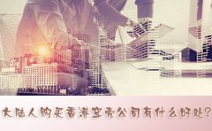 大陸人購買香港空殼公司有什么好處？